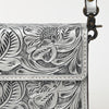 ADBG1491 American Darling Hand-Tooled Leather Small Cross Body Bag Floral Carved Western Purse