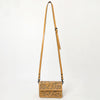 ADBG1491 American Darling Hand-Tooled Leather Small Cross Body Bag Floral Carved Western Purse