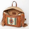 ADBG1495 American Darling Hair-On Cowhide Leather Backpack Bag | Western Saddle Blanket Backpack