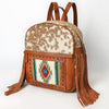 ADBG1495 American Darling Hair-On Cowhide Leather Backpack Bag | Western Saddle Blanket Backpack