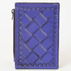ADBG1506 American Darling Western Leather Card Holder Bag with Hand-Tooled Floral Carved Detail