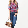 ADBG1507 American Darling Hand-Tooled Western Leather Clear Bag Genuine Tooled Floral Crossbody