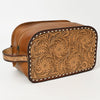 ADBG1509 American Darling Hand-Tooled Western Leather Toiletry Bag Genuine Floral Carved Travel Case