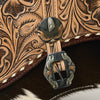 ADBG1518 American Darling Western Leather Crossbody Bag with Hand-Tooled Floral Detailing and Premium Genuine Leather Hair-On Accents