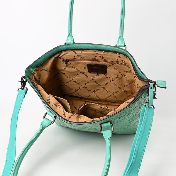 ADBG1519 American Darling Western Genuine Leather Tote Bag with Hand-Tooled Detailing | Premium Everyday Carry
