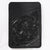 ADCCG108A Hand-Tooled Black Leather Card Holder - Western Floral Slim Vertical Wallet