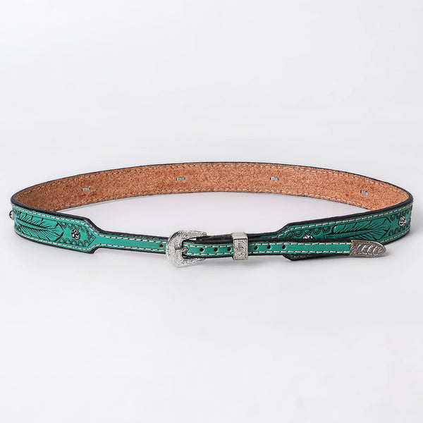 ADHTBR101 Hand tooled Genuine American Leather Hatband Unisex