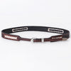ADHTBR105 Hand tooled Genuine American Leather Hatband Unisex