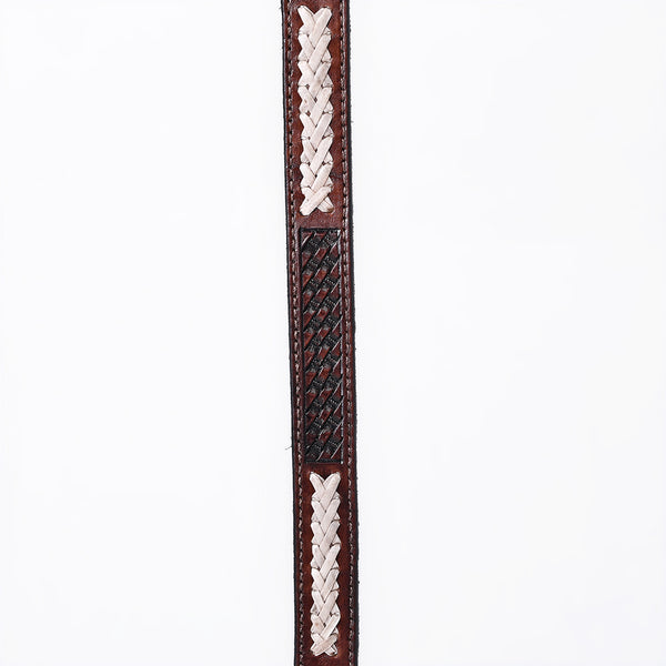 ADHTBR105 Hand tooled Genuine American Leather Hatband Unisex