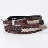 ADHTBR105 Hand tooled Genuine American Leather Hatband Unisex