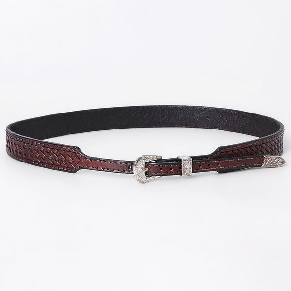 ADHTBR107 Hand tooled Genuine American Leather Hatband Unisex