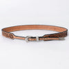 ADHTBR114 Hand tooled Genuine American Leather Hatband Unisex