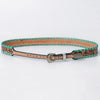 ADHTBR118 Hand tooled Genuine American Leather Hatband Unisex