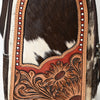ADBGA591 Handcrafted Cowhide Leather Sling Bag-Western Floral Tooled Crossbody