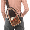 ADBGA591 Handcrafted Cowhide Leather Sling Bag-Western Floral Tooled Crossbody
