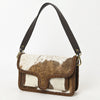 ADBGM405A Mini Cowhide Leather Shoulder Bag with Braided Edge - American Darling