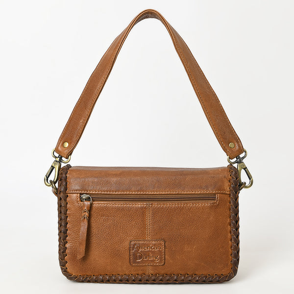 ADBGM405B Mini Leather Shoulder Bag with Braided Trim - American Darling