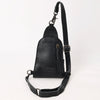 ADBG1544A American Darling Crocodile Embossed Leather Sling Bag | Western Skull Accent