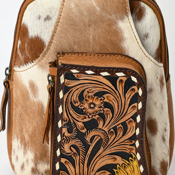 ADBGA608 American Darling Western Hair On Hide & Tooled Leather Sling