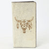 ADBGM461 Hair-On Leather Roper Wallet - Engraved Design by American Darling