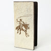 ADBGM461 Hair-On Leather Roper Wallet - Engraved Design by American Darling