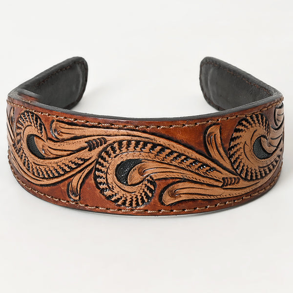 ADABA105 American Darling Floral Carved Western Leather Hair Band