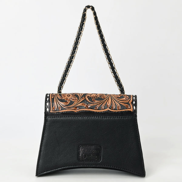 ADBGA536A American Darling Western Leather Cross body Bag Hand Tooled Floral Carved Purse