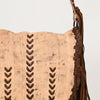 ADBGM472 Western Boho Leather Fringe Messenger Bag - Distressed Flap with Hand-Laced Detailing