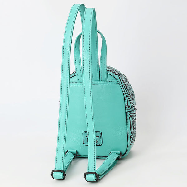 ADBGZ875 Mini Leather Backpack | Hand-Tooled Floral Western Bag by American Darling