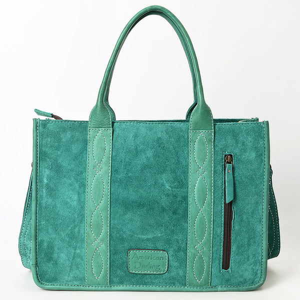 ADBG1577 American Darling Western Genuine Suede Leather Tote Bag with Handcrafted Detailing and Premium Craftsmanship