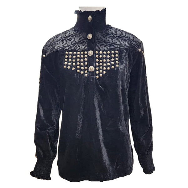 ADDR014 American Darling Velvet Fabric Tunic Dress Western Studded Shift