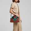ADBG1586 American Darling Hair-On Cowhide Western Leather Cross Body Bag with Tooled Floral Detailing