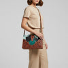 ADBG1586 American Darling Hair-On Cowhide Western Leather Cross Body Bag with Tooled Floral Detailing