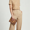 ADBG1592 American Darling Hand-Tooled Leather Wallet Hand Bag with Western Buck Stitching & Floral Detailing