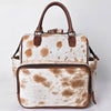 ADBG1597 American Darling Western Leather Backpack Bag with Hair-On Cowhide and Premium Full-Grain Leather