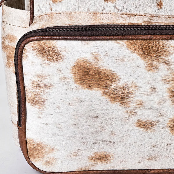 ADBG1597 American Darling Western Leather Backpack Bag with Hair-On Cowhide and Premium Full-Grain Leather