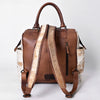 ADBG1597 American Darling Western Leather Backpack Bag with Hair-On Cowhide and Premium Full-Grain Leather