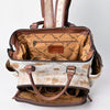 ADBG1597 American Darling Western Leather Backpack Bag with Hair-On Cowhide and Premium Full-Grain Leather