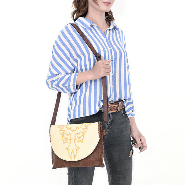 ADBGZ886Crossbody Genuine Western Leather Women Bag