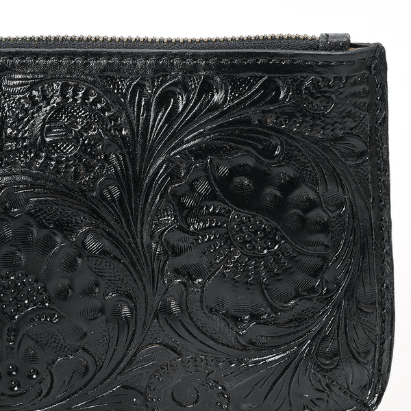 ADBGZ895A Black Tooled Leather Wristlet & Cardholder Set | American Darling