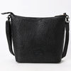 ADBGZ898A Black Hand-Tooled Genuine Leather Western Messenger Bag