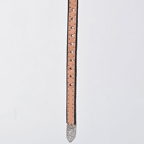 ADHTBR121 Hand tooled Genuine American Leather Hatband Unisex