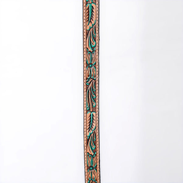 ADHTBR123 Hand tooled Genuine American Leather Hatband Unisex
