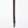 ADHTBR125 Sunflower Tooled Leather Western Hatband with Silver Buckle - Handcrafted Cowgirl Style