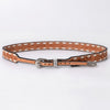ADHTBR127 Hand tooled Genuine American Leather Hatband Unisex