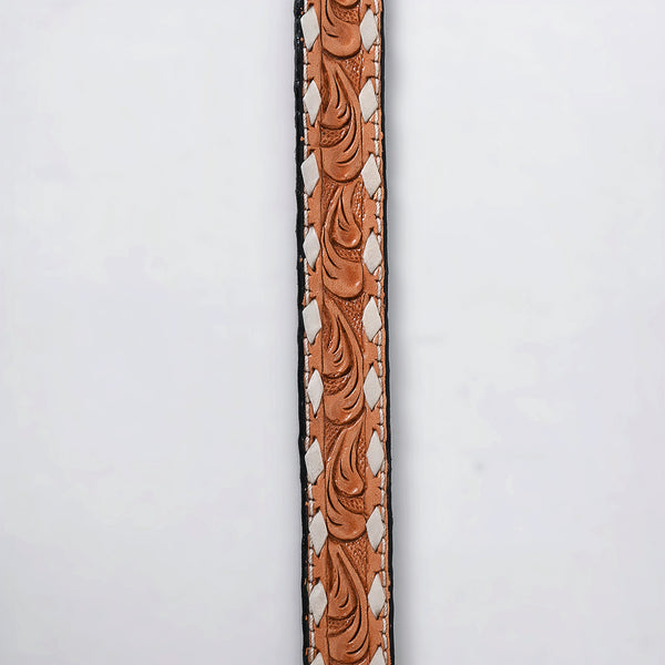ADHTBR127 Hand tooled Genuine American Leather Hatband Unisex