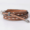 ADHTBR131 Hand tooled Genuine American Leather Hatband Unisex