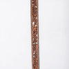 ADHTBR132 Natural Tooled Leather Western Hatband with White Lace Inlay & Silver Buckle