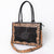 ADBG1605 American Darling Western Genuine Crocodile-Embossed Leather Hand-Tooled Tote Bag with Floral Carving