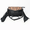 ADBG1606 American Darling Western Genuine Leather Hand-Tooled Crossbody Hand Bag with Fringe Design